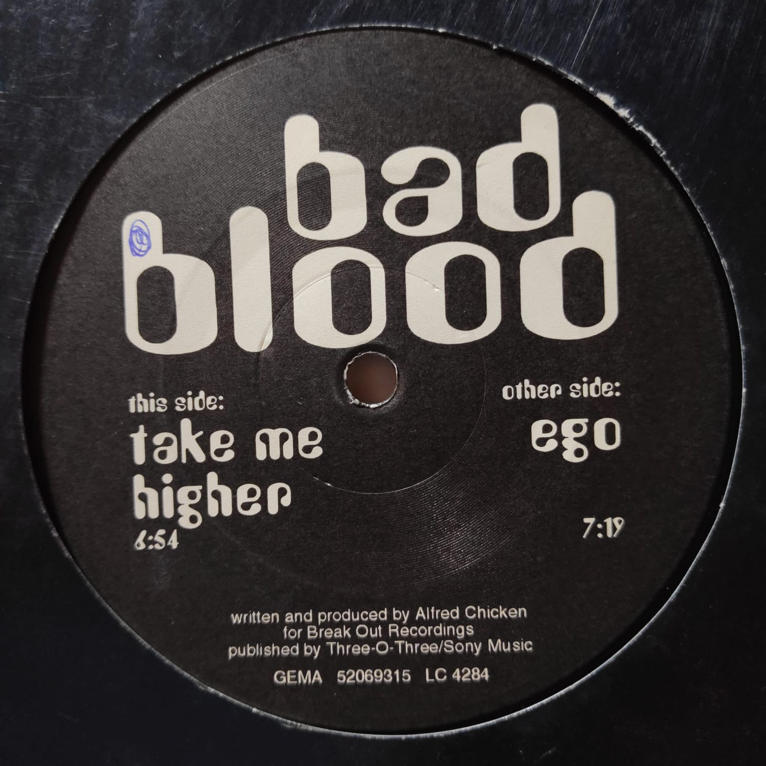 (30397) Bad Blood ‎– Ego / Take Me Higher