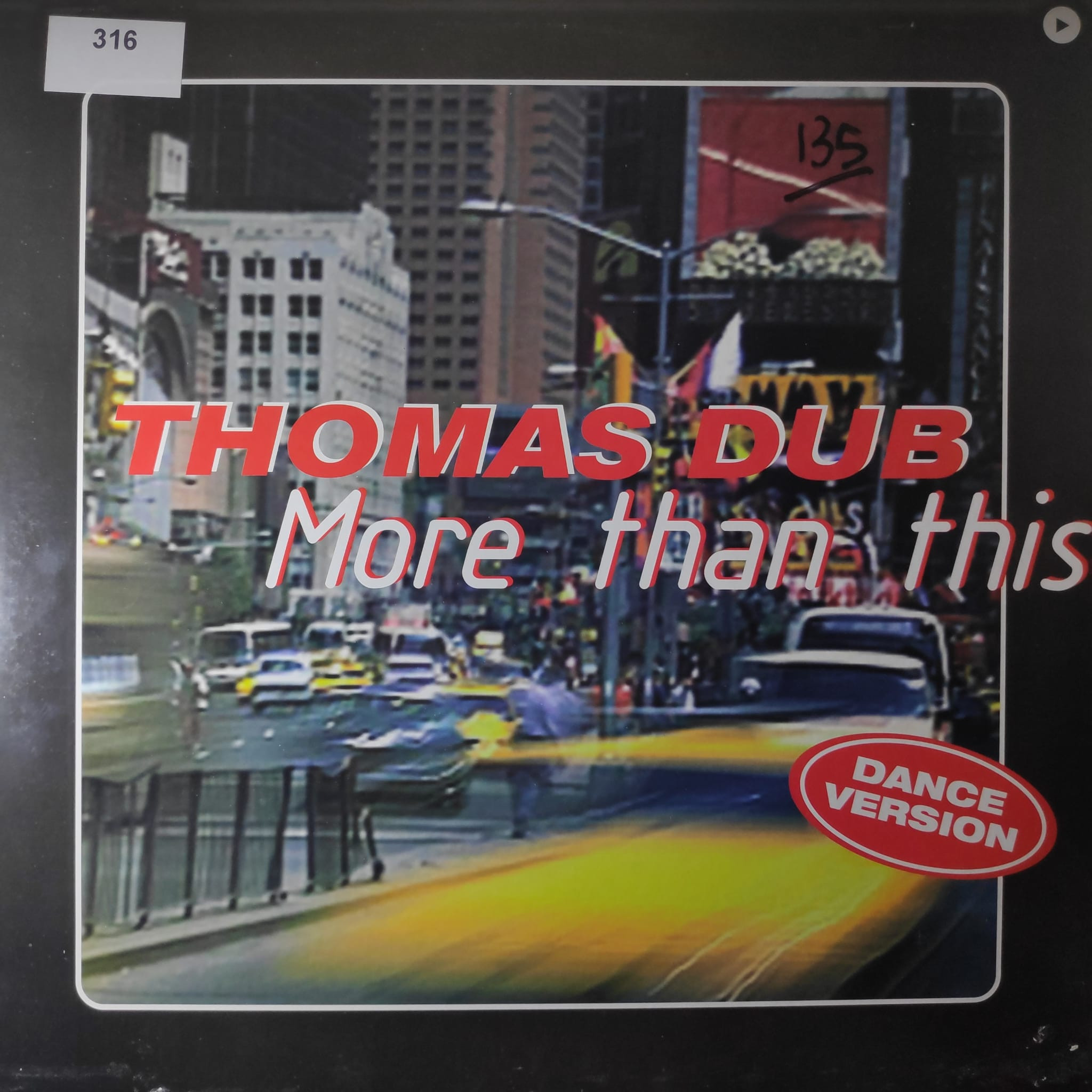 (SIN039) Thomas Dub ‎– More Than This