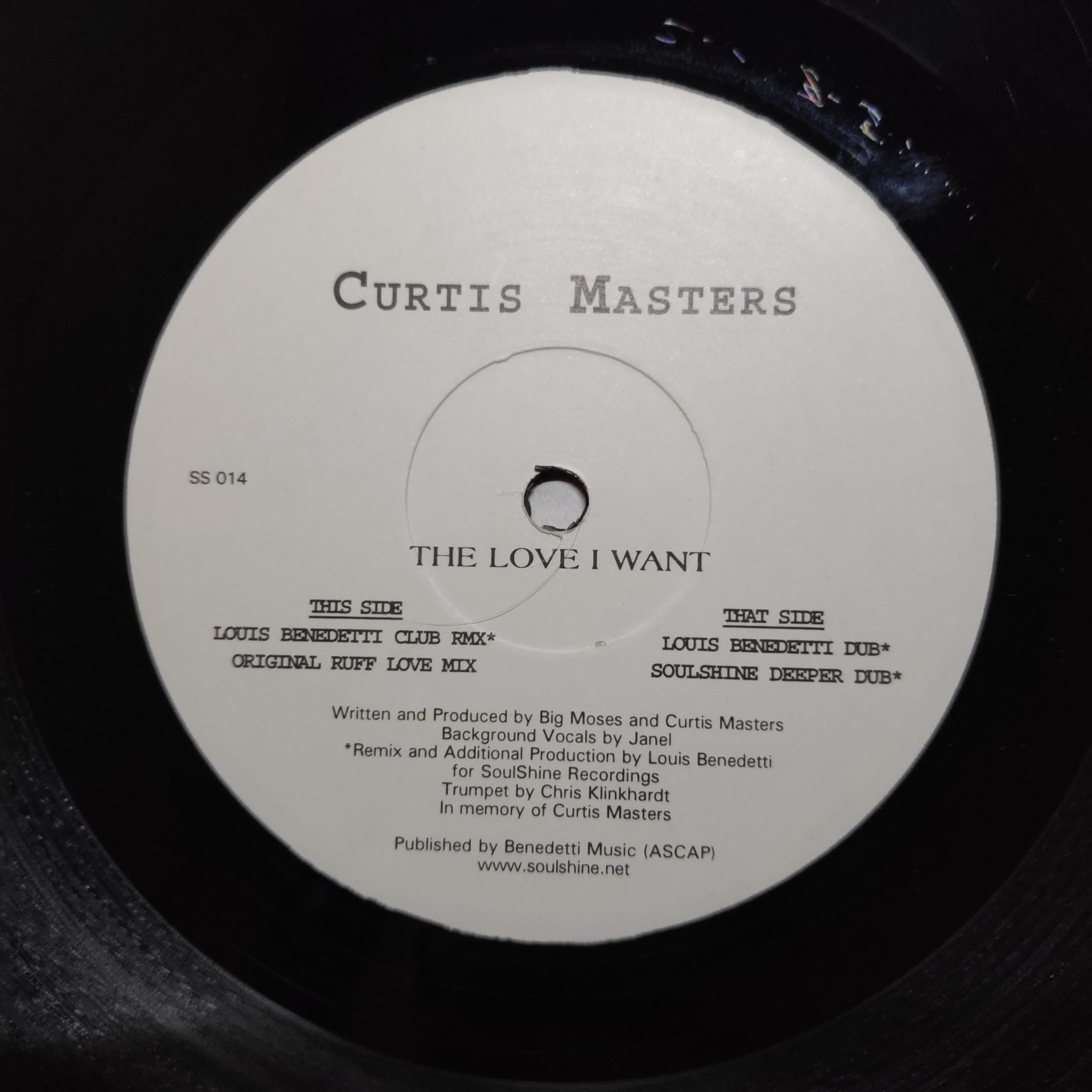 (CMD433) Curtis Masters ‎– The Love I Want