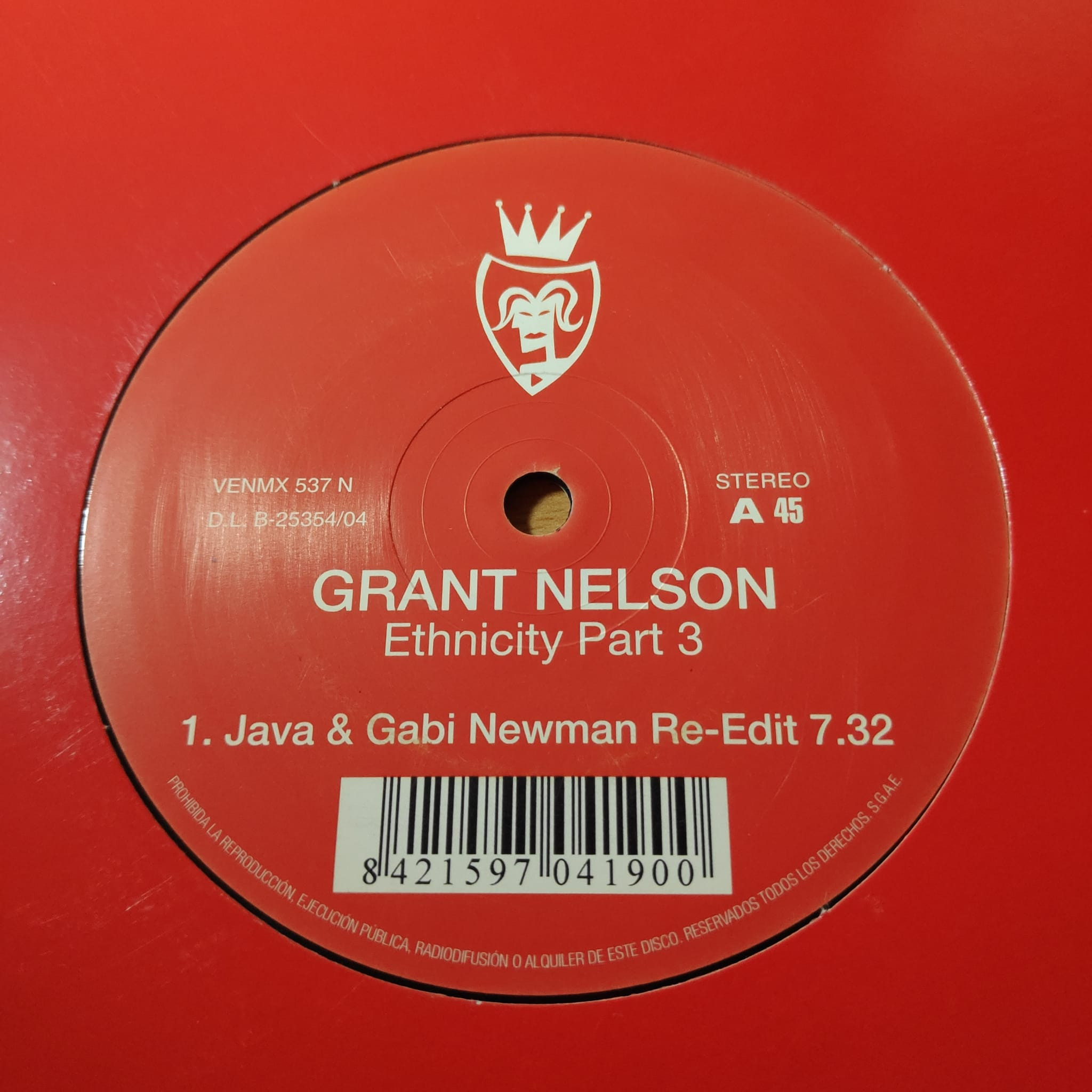 (23334) Grant Nelson ‎– Ethnicity Part Three (Re Edit)