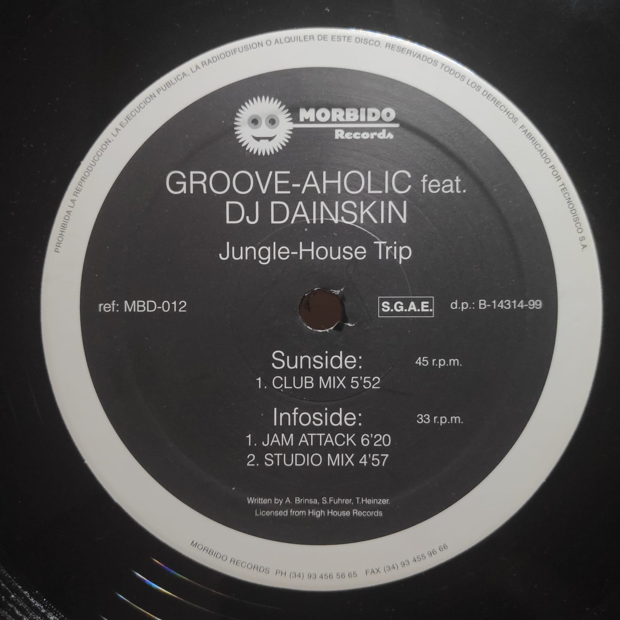 (CMD391) Groove-Aholic Feat. DJ Dainskin ‎– Jungle-House Trip