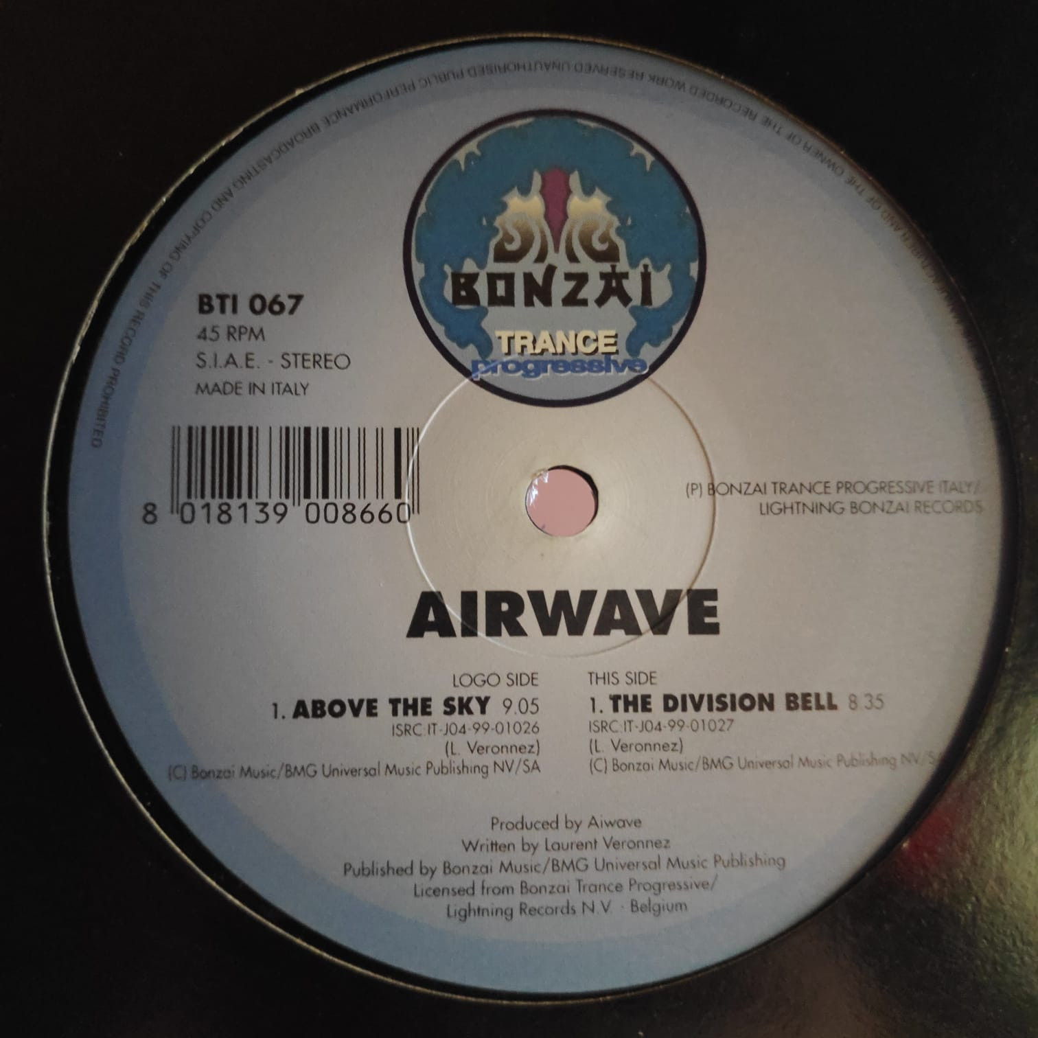 (21762) Airwave ‎– Above The Sky