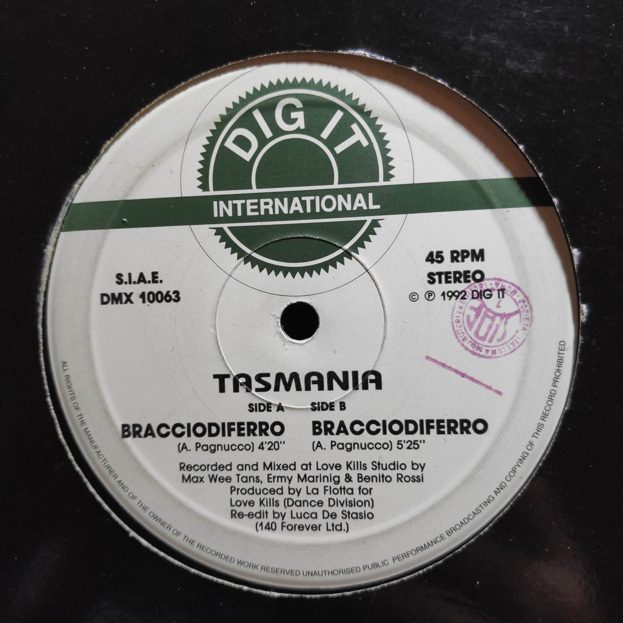 (24420) Tasmania ‎– Braccio Di Ferro