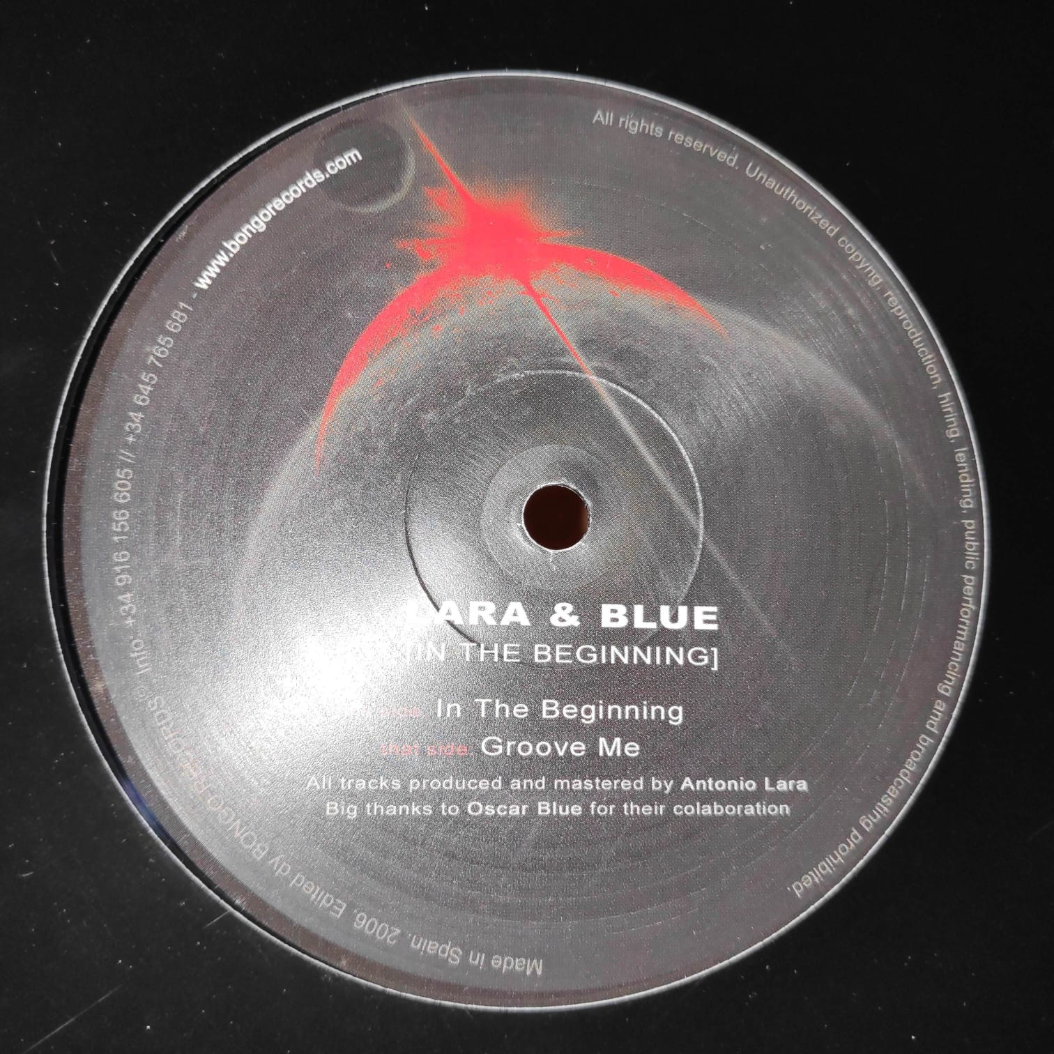 (12981) Lara & Blue ‎– In The Beginning / Groove Me