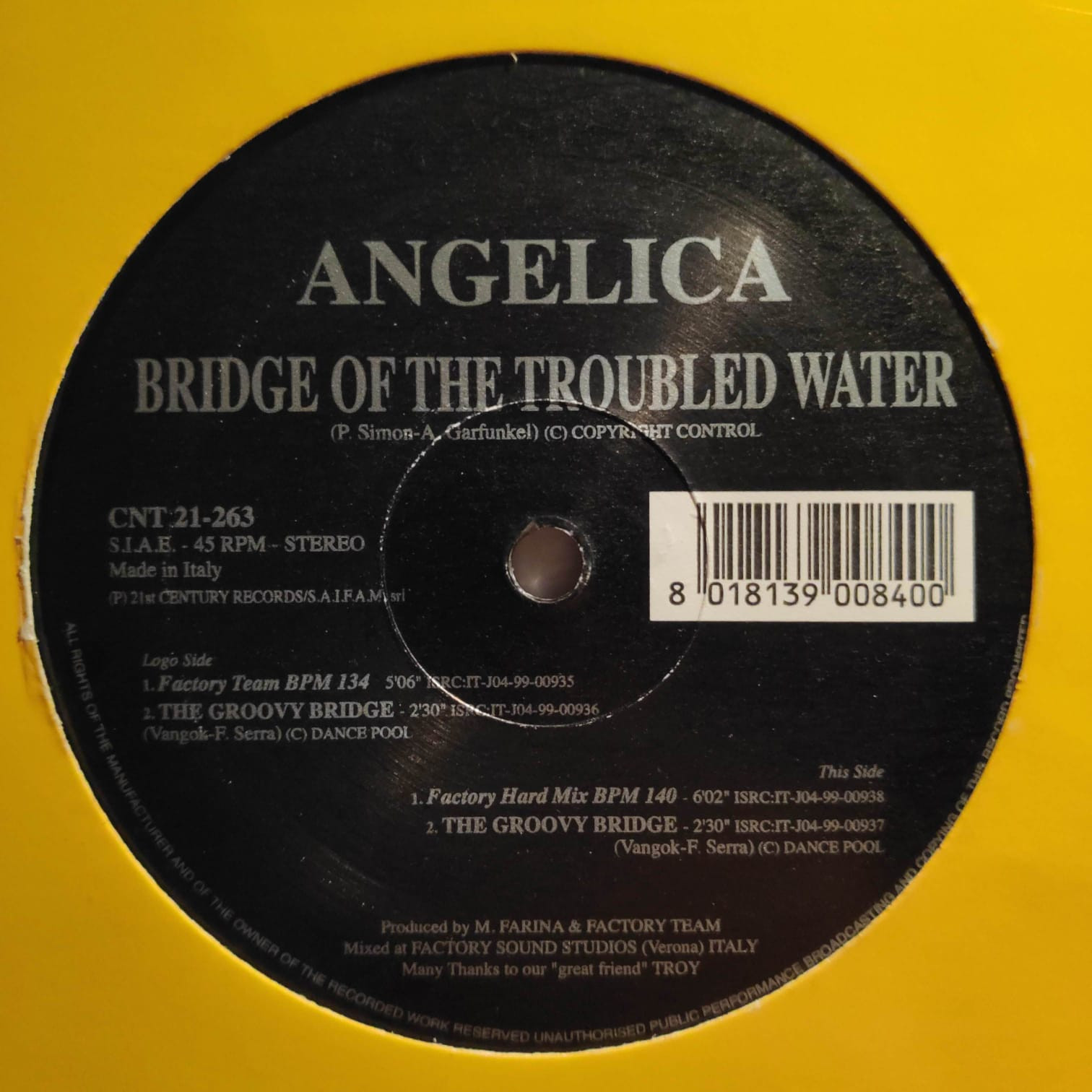 (5150) Angelica ‎– Bridge Of The Troubled Water