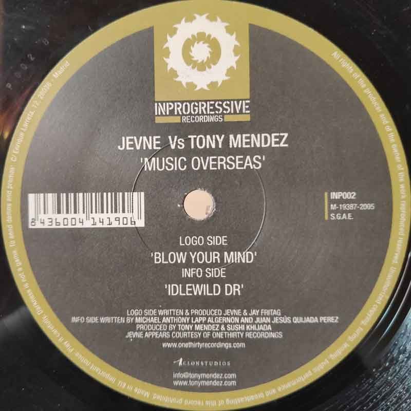 (7392) Jevne vs Tony Mendez ‎– Music Overseas