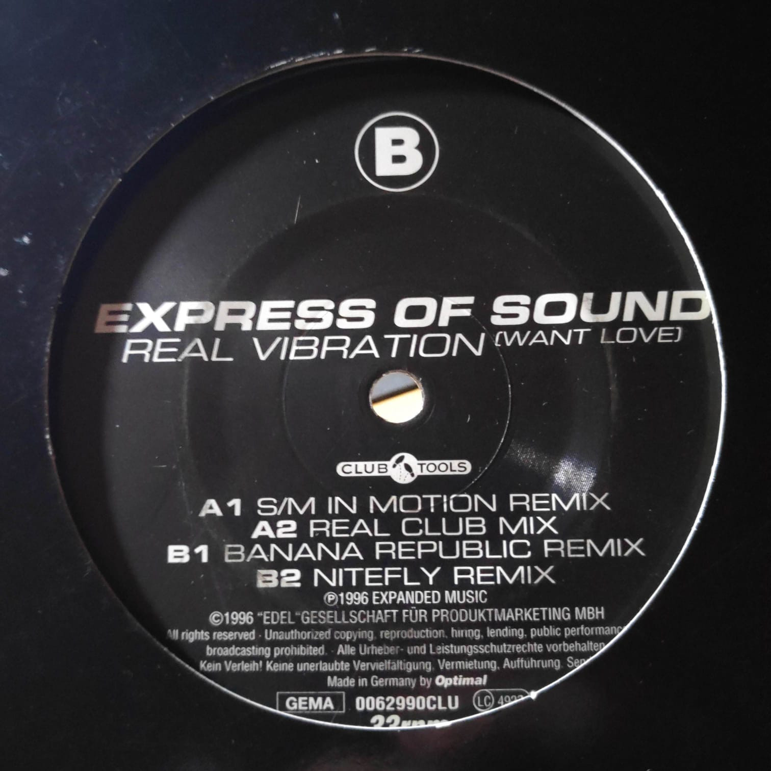 (29107) Express Of Sound ‎– Real Vibration (Want Love) (Remixes)