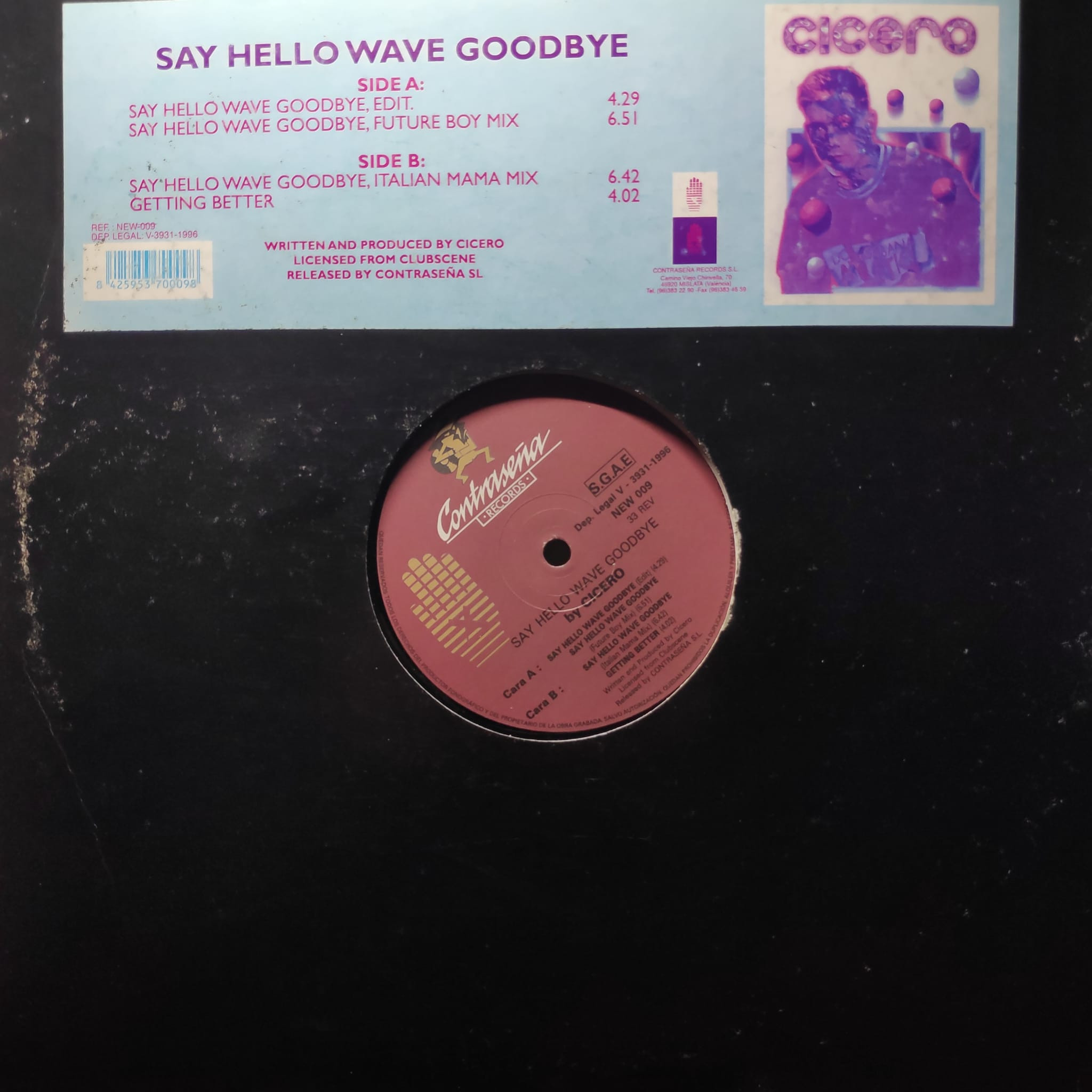 (CM1915) Cicero ‎– Say Hello, Wave Goodbye
