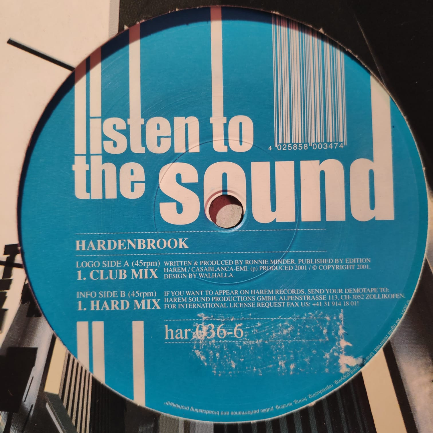 (25961) Hardenbrook ‎– Listen To The Sound