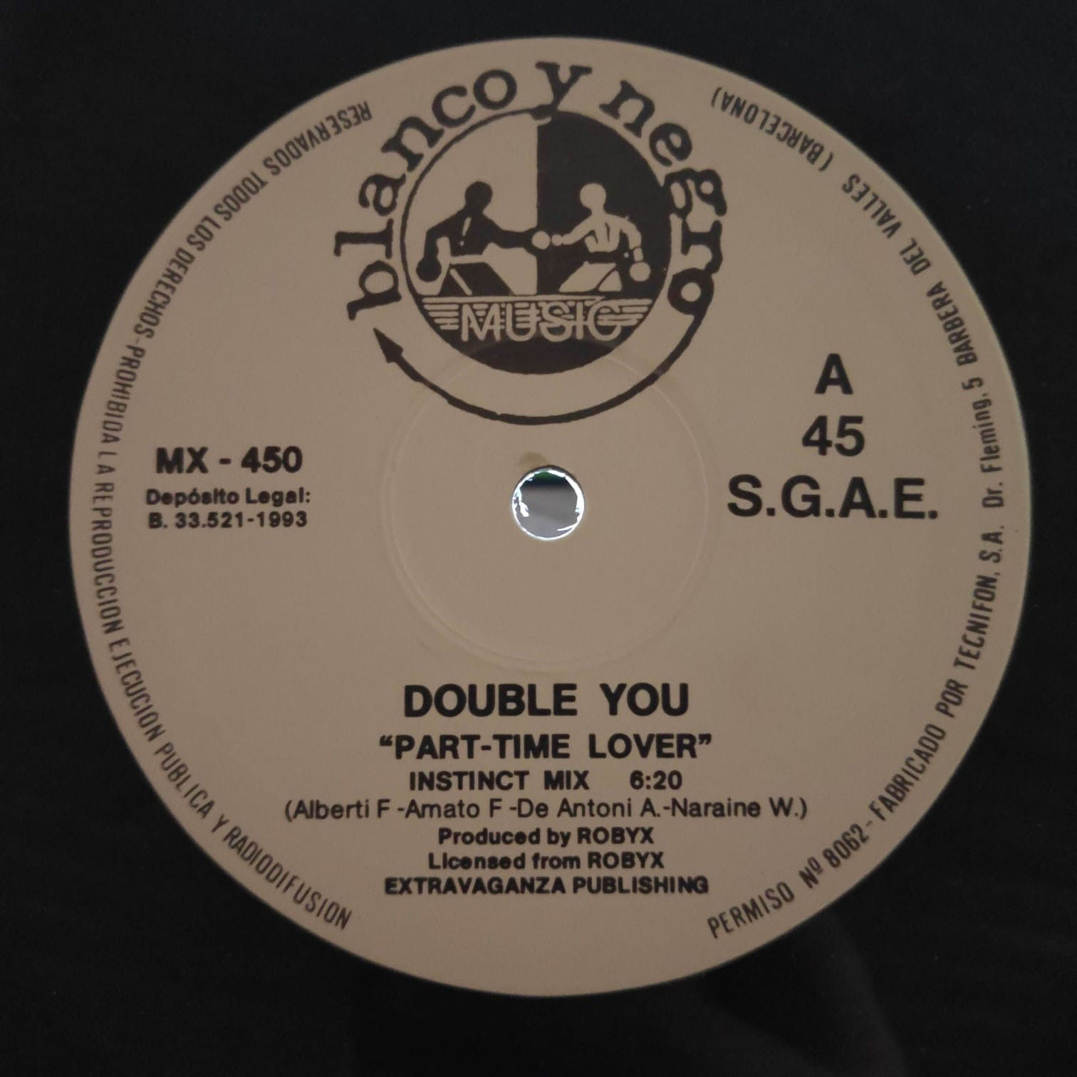 (RIV367) Double You ‎– Part-Time Lover