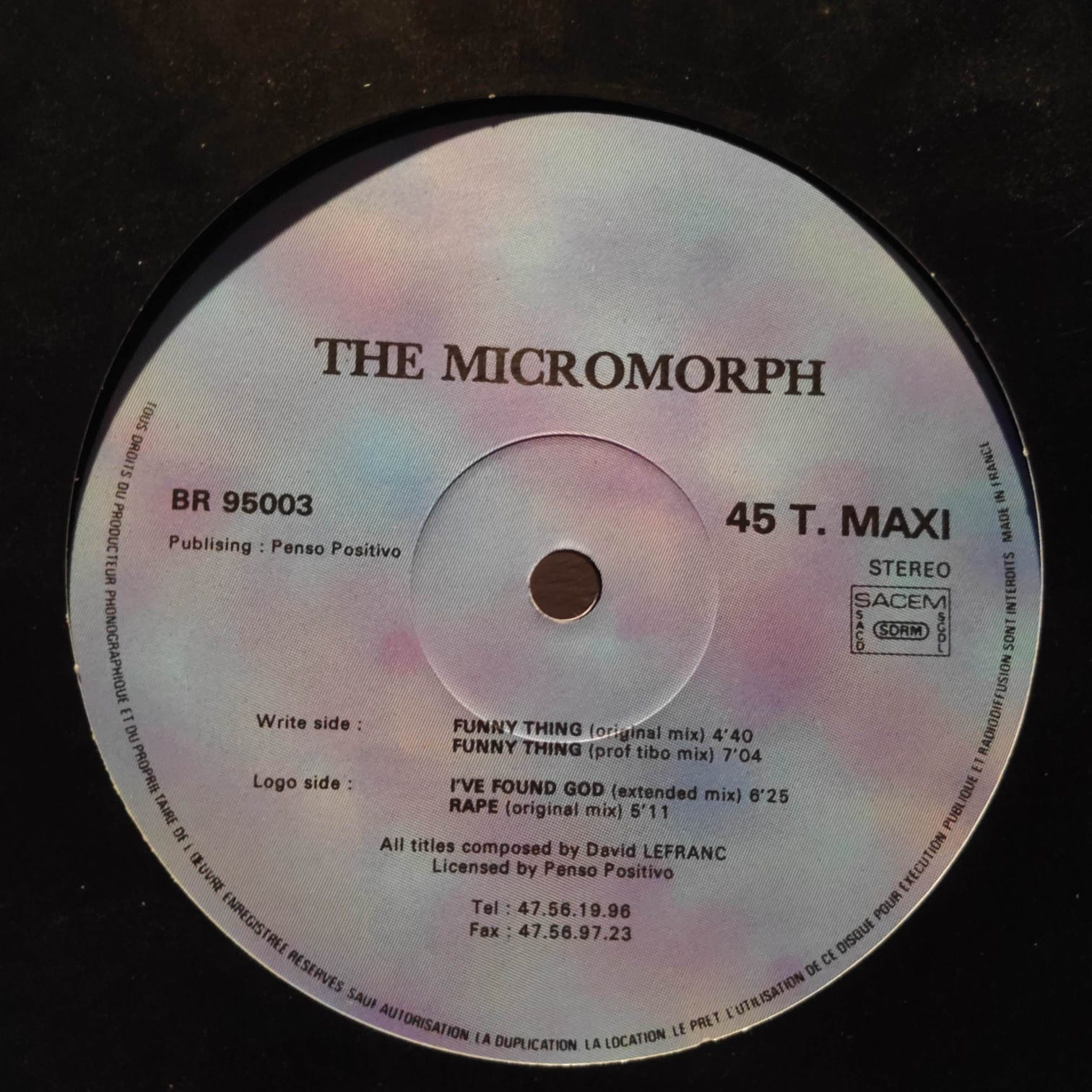 (RIV334) The Micromorph ‎– Funny Thing