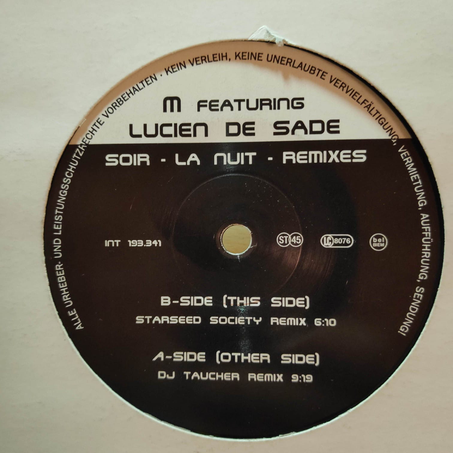 (29093) M ‎– Soir La Nuit (Remixes)