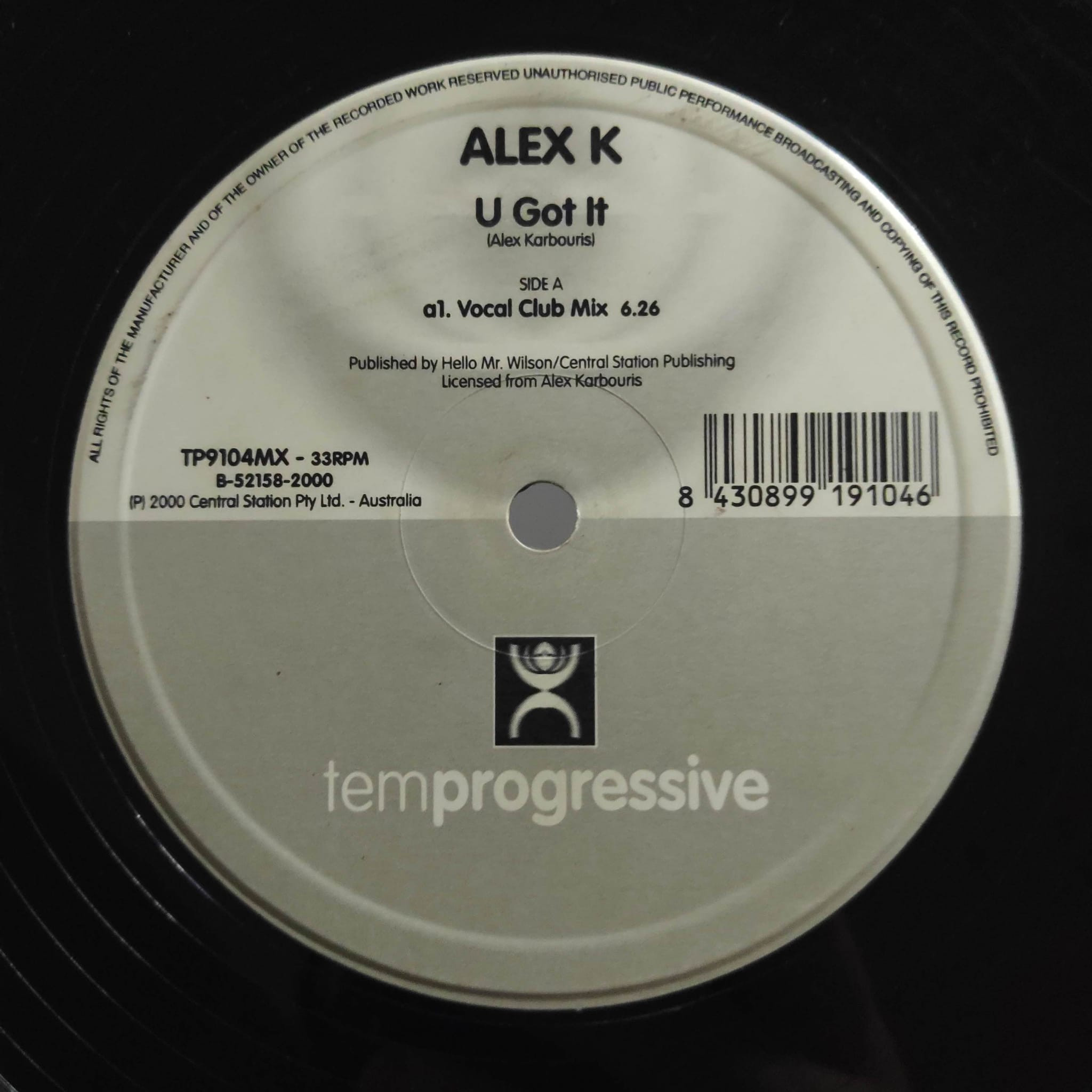 (0387) Alex K – U Got It