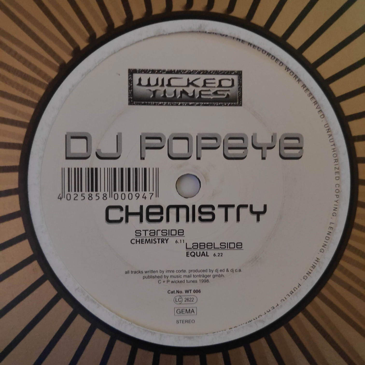 (13692) DJ Popeye ‎– Chemistry