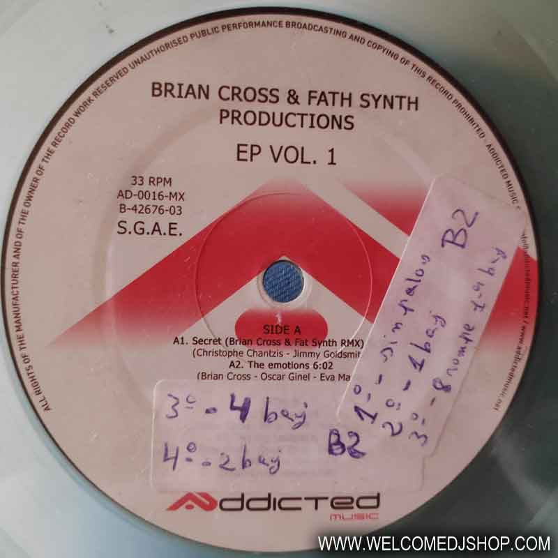 (2808) Brian Cross & Fat Synth ‎– EP Vol. 1