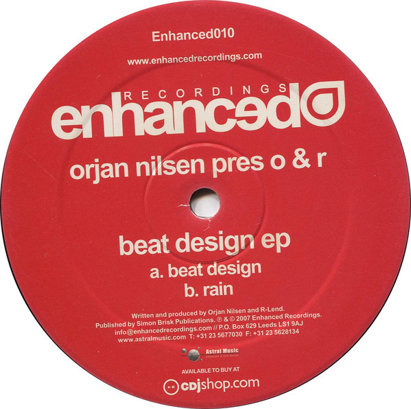 (14623) Orjan Nilsen Pres O & R ‎– Beat Design EP