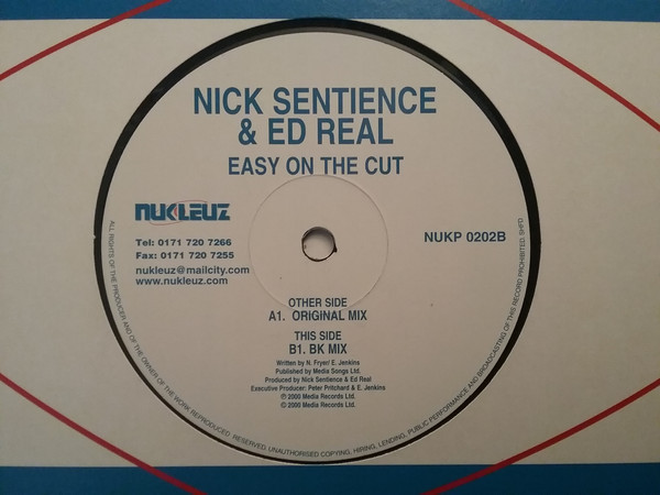 (A3063) Nick Sentience & Ed Real ‎– Easy On The Cut