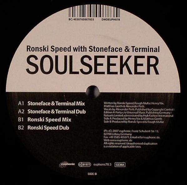 (15356) Ronski Speed With Stoneface & Terminal ‎– Soulseeker