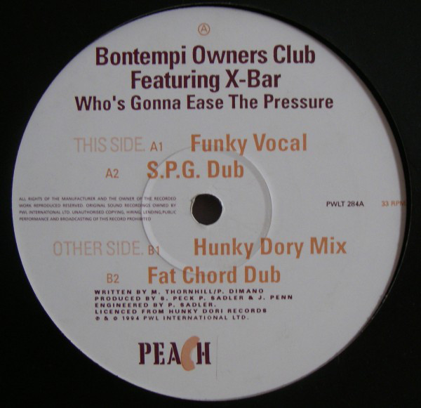 (CMD871) Bontempi Owners Club – Who's Gonna Ease The Pressure