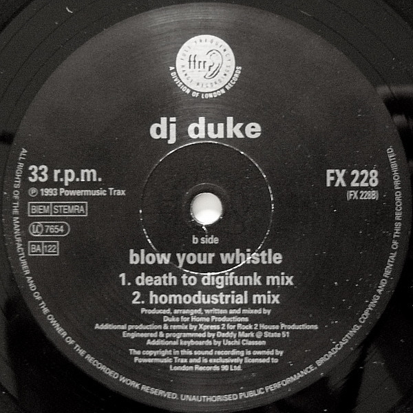 (27088) DJ Duke ‎– Blow Your Whistle