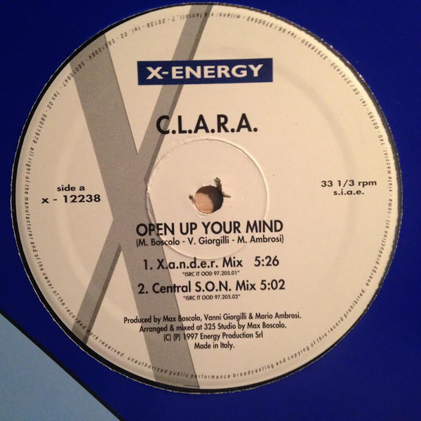 (JR1576) C.L.A.R.A. ‎– Open Up Your Mind