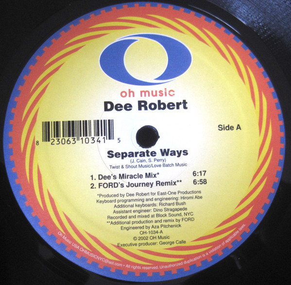 (JR1008B) Dee Robert ‎– Separate Ways