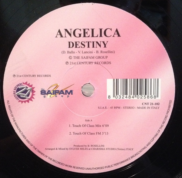 (18611) Angelica ‎– Destiny