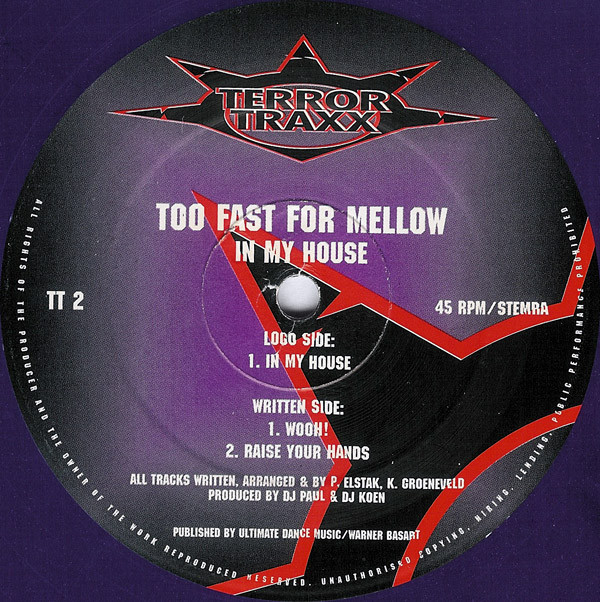 (29848) Too Fast For Mellow ‎– In My House
