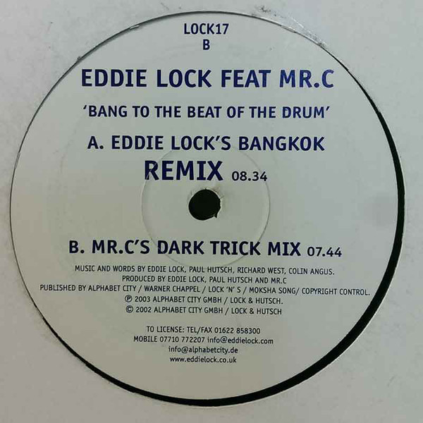 (CUB1610) Eddie Lock Featuring Mr C ‎– Bang To The Beat Of The Drum