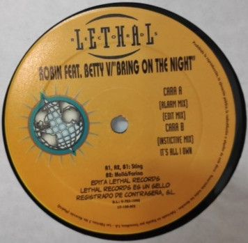 (JR799) Robin ‎– Bring On The Night