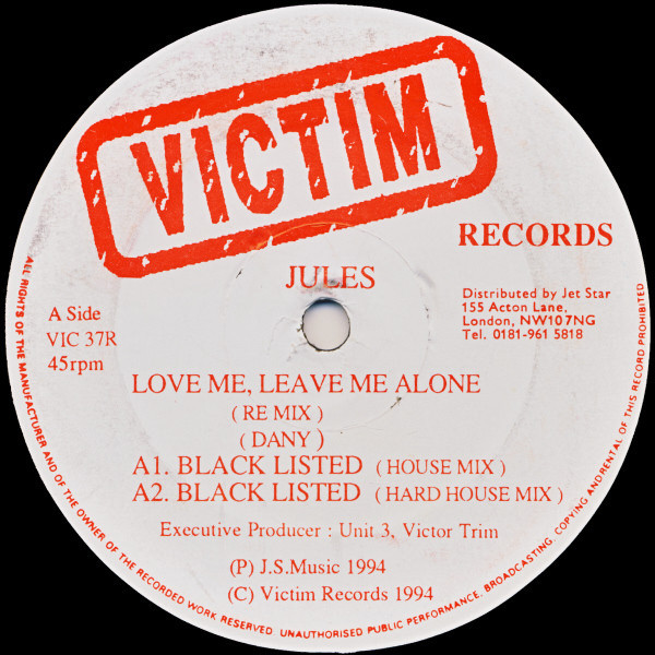 (28966) Jules ‎– Love Me, Leave Me Alone (Remix)