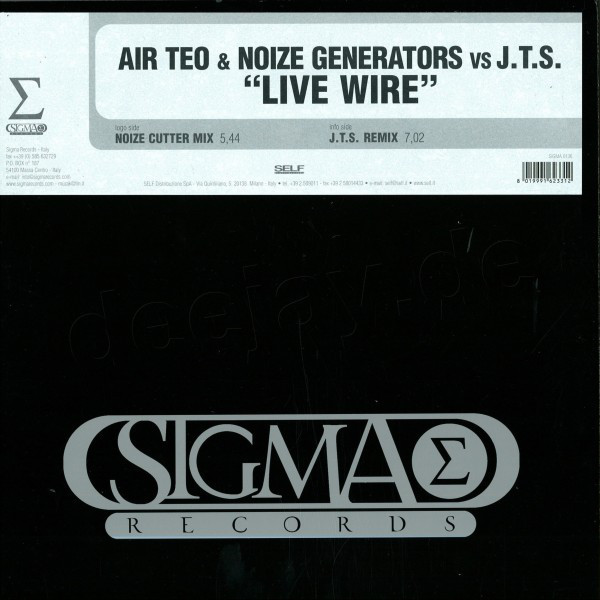 (0023) Air Teo & Noize Generators vs. J.T.S. ‎– Live Wire