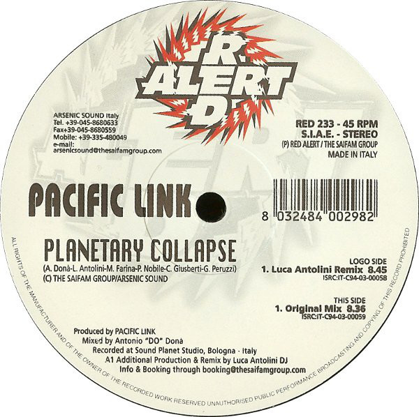 (CO195) Pacific Link ‎– Planetary Collapse