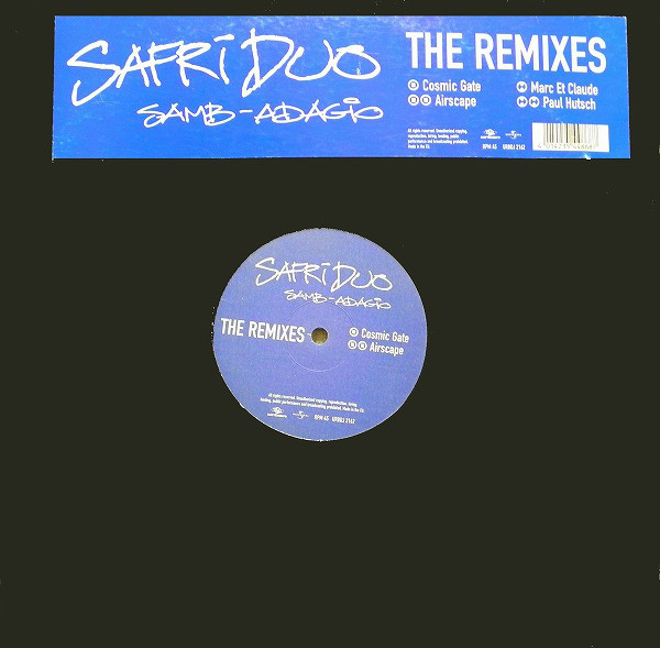 (28911) Safri Duo ‎– Samb-Adagio (The Remixes)
