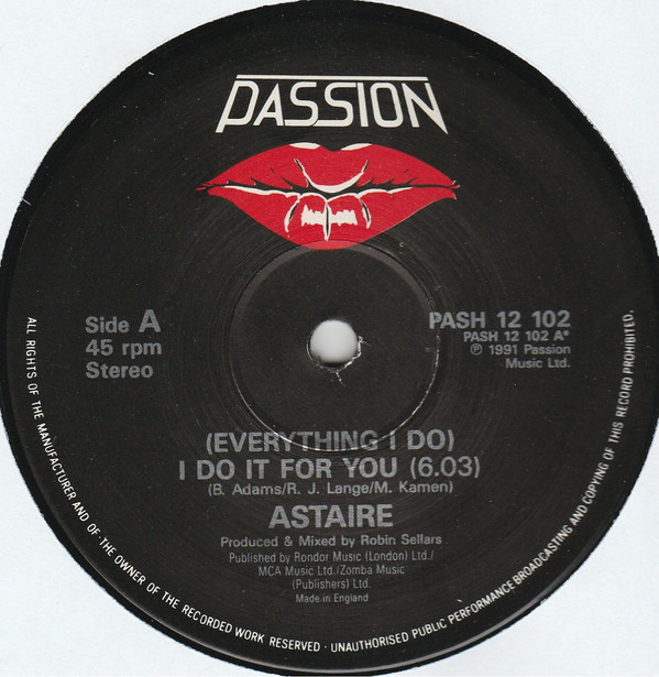 Astaire ‎– (Everything I Do) I Do It For You (PROMO - WLB)