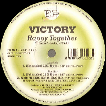 (RIV206) Victory ‎– Happy Together