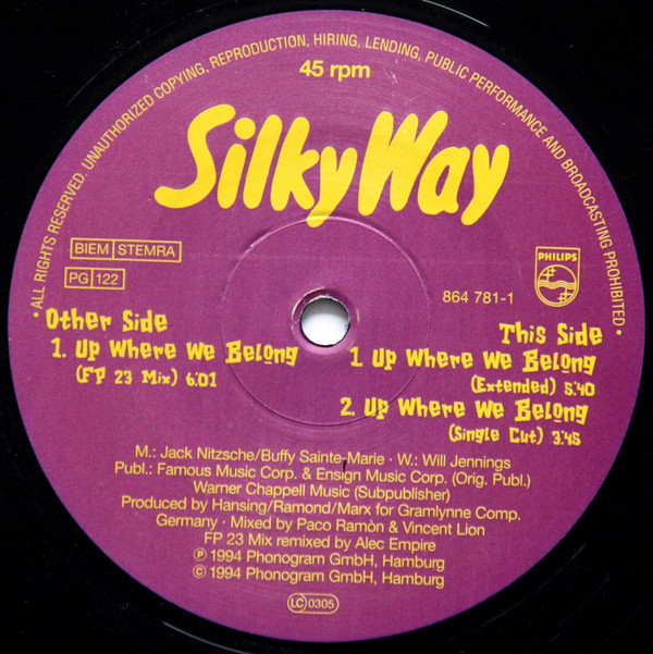(CM1090) SilkyWay ‎– Up Where We Belong