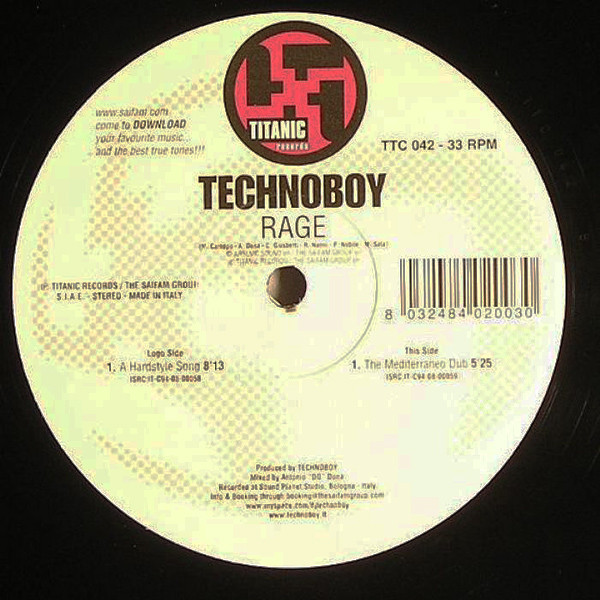 (ST8) Technoboy ‎– Rage