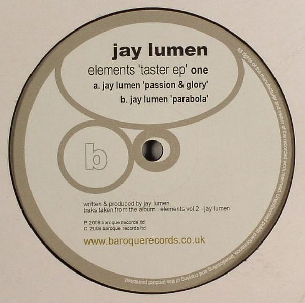(16604) Jay Lumen ‎– Elements 'Taster EP' One