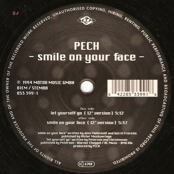 (29307) PeCh ‎– Smile On Your Face (Remix)