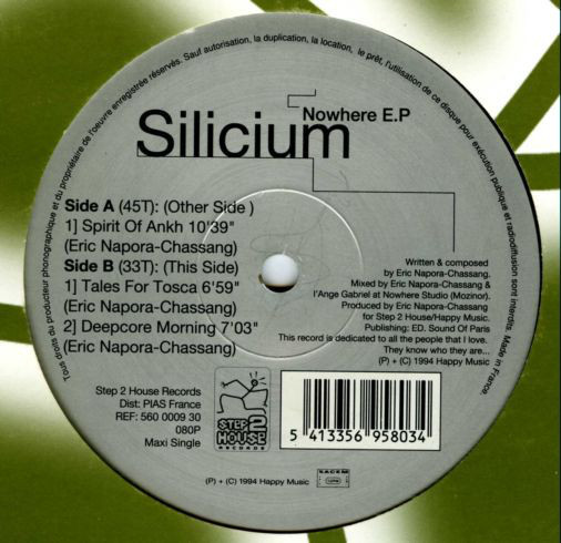 (24214) Silicium ‎– Nowhere E.P