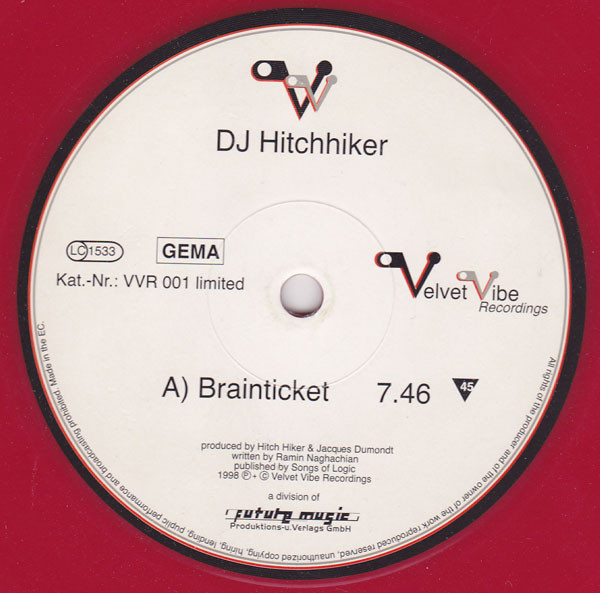 (CUB0893) DJ Hitch Hiker ‎– Brainticket