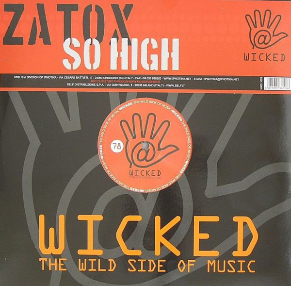 (ST41) Zatox ‎– So High (VG+/VG+)