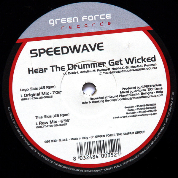 (27831) Speedwave ‎– Hear The Drummer Get Wicked