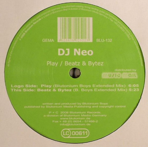 (17011) DJ Neo ‎– Play / Beatz & Bytez