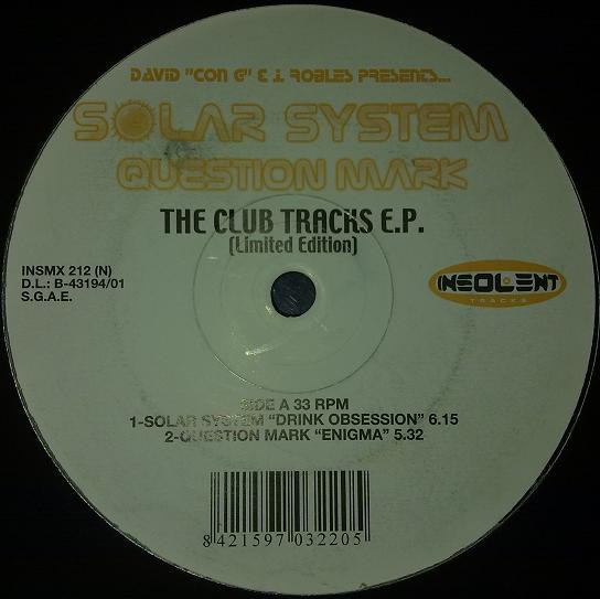 (11720) Solar System - Question Mark ‎– The Club Tracks EP