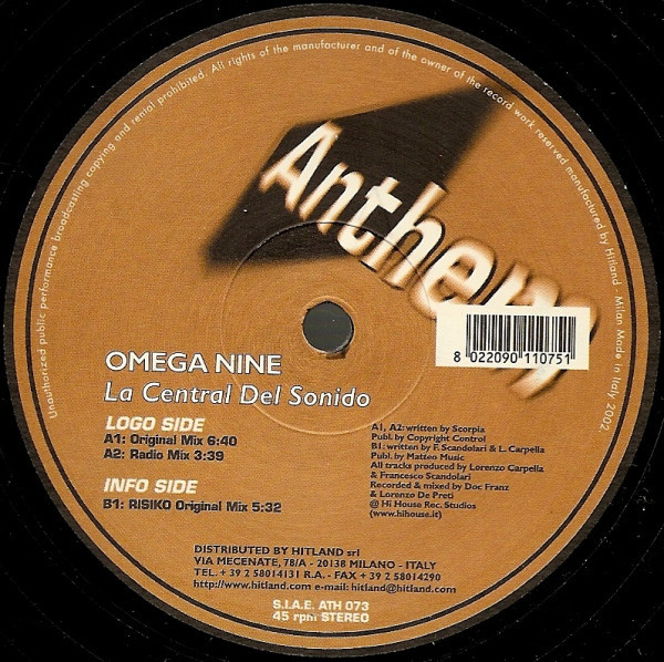 (2179) Omega Nine ‎– La Central Del Sonido
