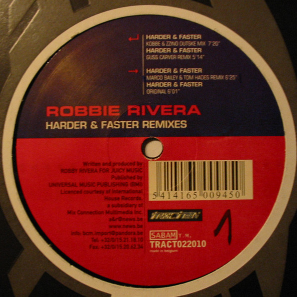 (26062) Robbie Rivera ‎– Harder & Faster Remixes
