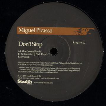 (16472) Miguel Picasso ‎– Don't Stop