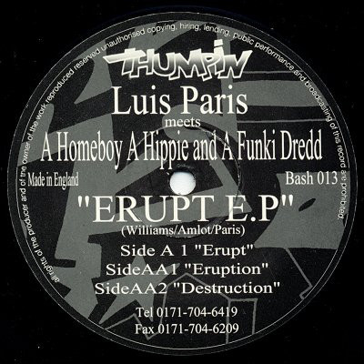 (CM1711) Luis Paris Meets A Homeboy A Hippie And A Funki Dredd* ‎– Erupt E.P